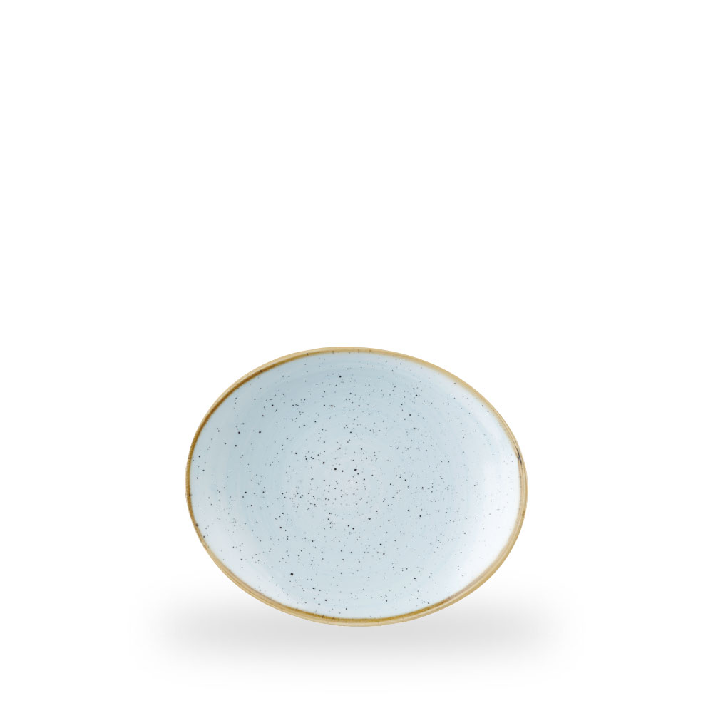 Churchill Stonecast Duck Egg Platte Oval Coupe 19,7 cm