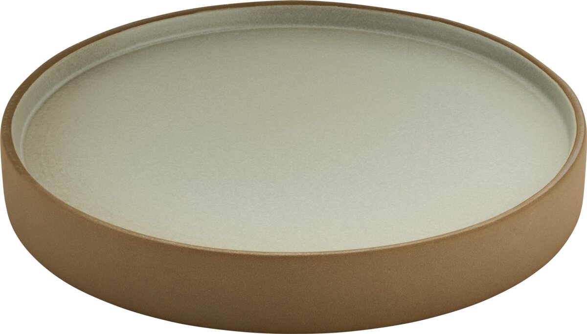 2in1 Beige-Grau - Teller flach, halbtief rund. 21 cm