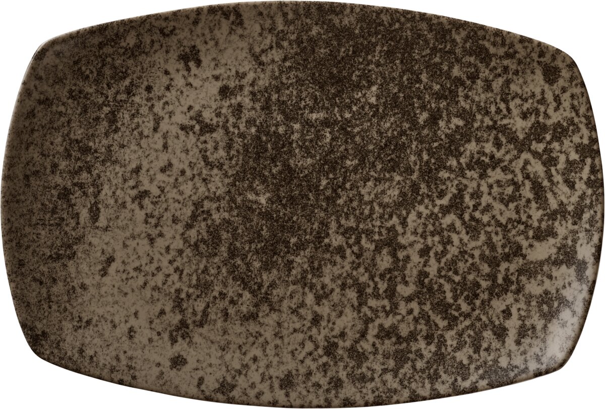 Sandstone Dark Brown - Platte rechteckig coup, 36 x 23 cm