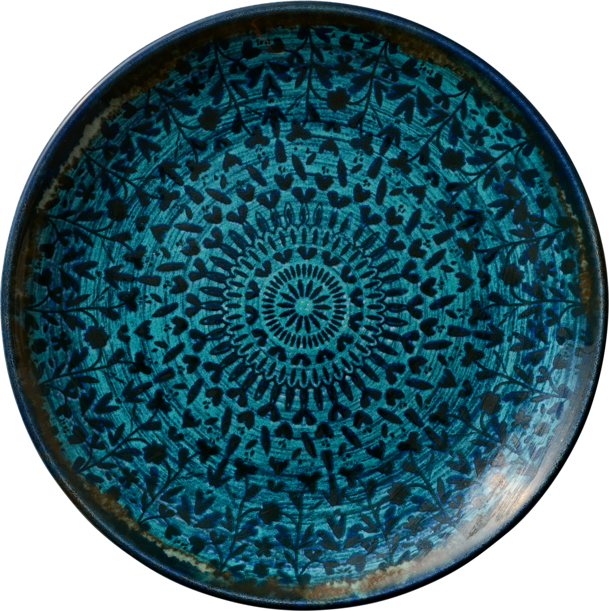Mirage - Teller flach rund coup indigo 25cm