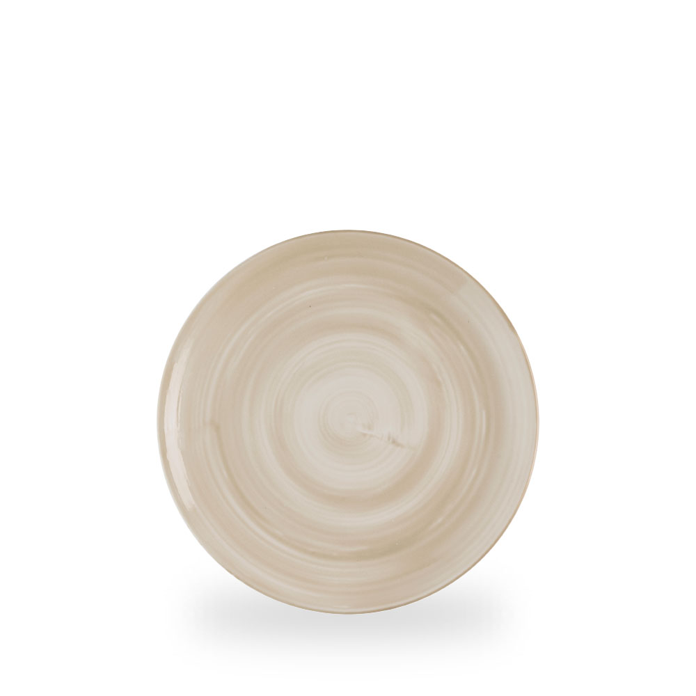 Churchill Stonecast Canvas Natural Teller Flach Coup 21,7 cm