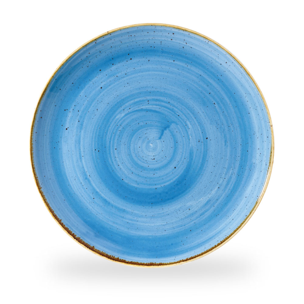 Churchill Stonecast Cornflower Blue Teller Flach Coup 32,4 cm