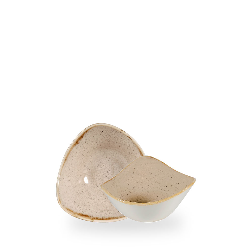 Churchill Stonecast Nutmeg Cream Bowl Dreieck.15,3 cm, 26Cl