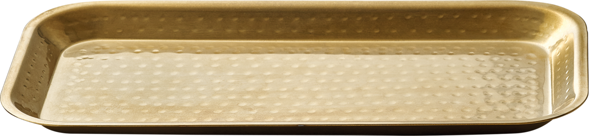 Spotlights - Platte rechteckig gold 26x14cm