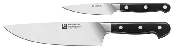 Messerset, 2-tlg, Spick- und Ganiermesser 10 cm und Kochmesser 20 cm