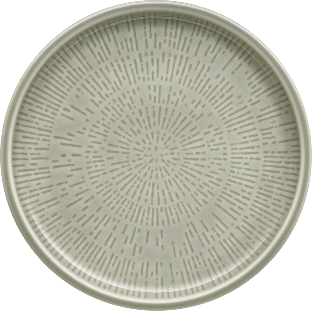 Shiro Glaze Steam - Teller flach rund coup Struktur, 17 cm