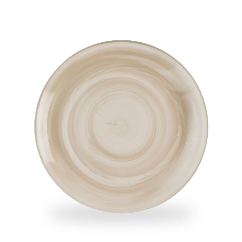 Churchill Stonecast Canvas Natural Teller Flach Coup 28,8 cm