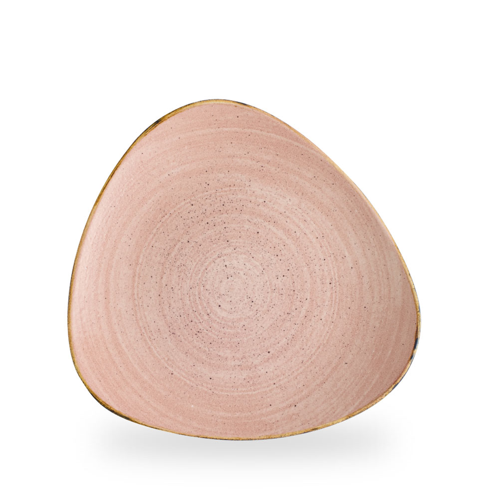 Churchill Stonecast Raw Terracotta Teller Flach Dreieckig 26,5 cm