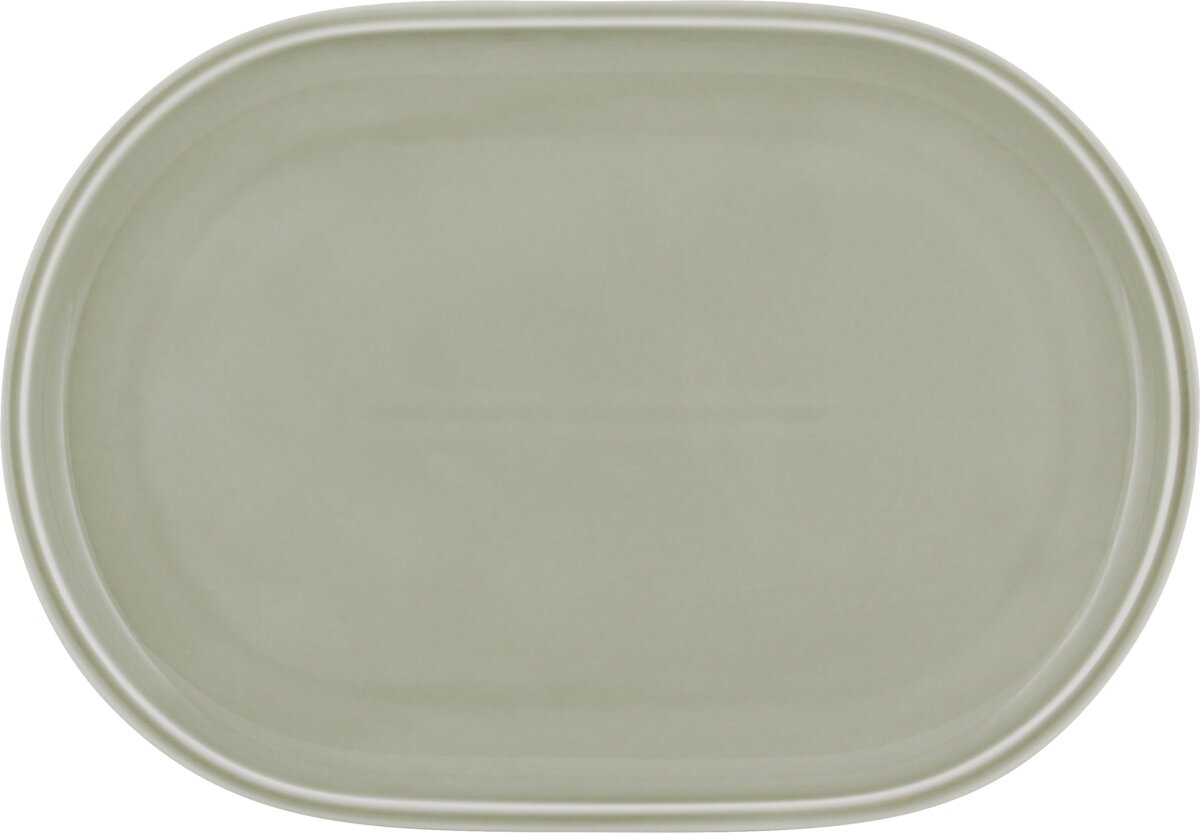 Shiro Glaze Steam - Platte oval coup, 23 x 16 cm