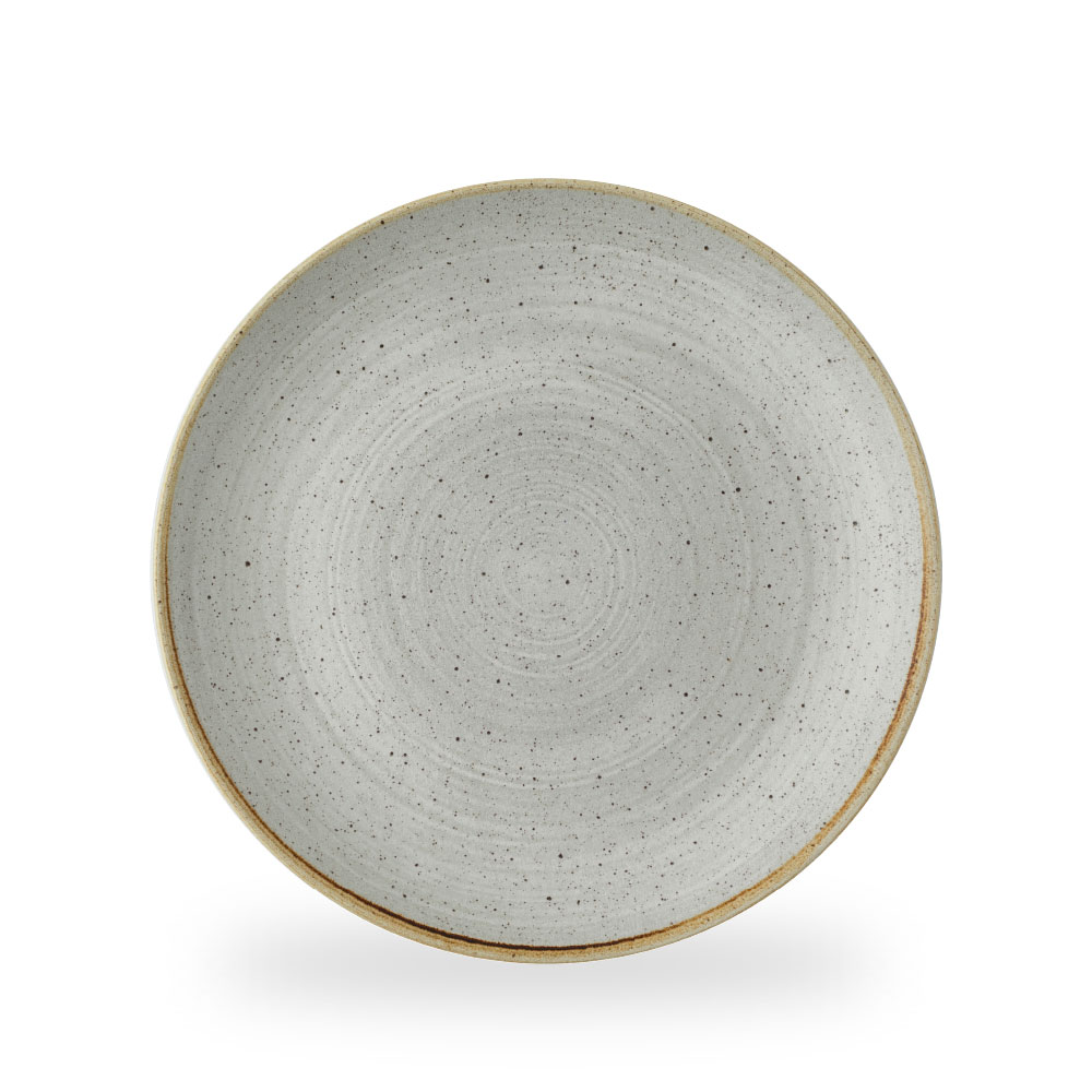 Churchill Stonecast Raw Grey Teller Flach Coup 28,8 cm