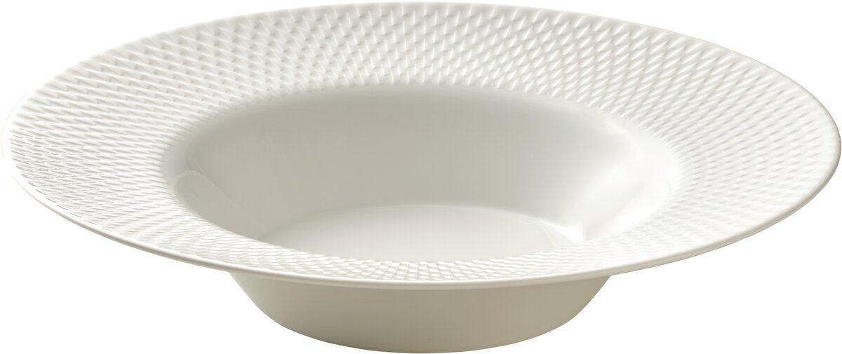 Purity Reflections - Teller tief rund Fahne Relief 24 cm, 0.32 ltr.