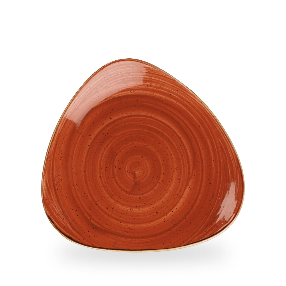 Churchill Stonecast Spiced Orange Teller Dreieck 26,5 cm