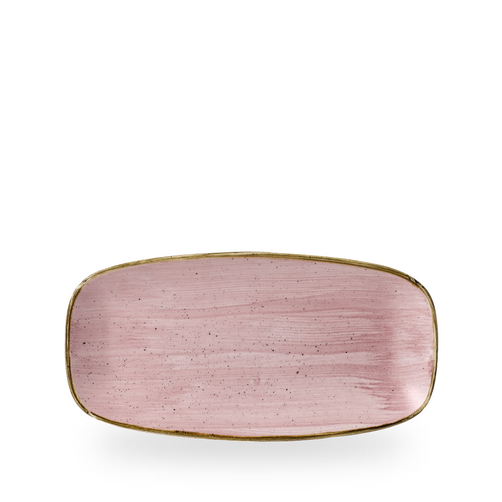 Churchill Stonecast Petal Pink Chefs Oblong Platte 29.8 x 15.3 cm