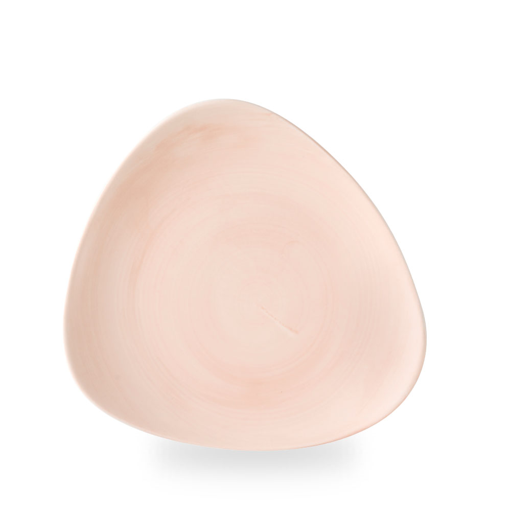 Churchill Stonecast Canvas Coral Teller Flach Dreieckig 26,5 cm