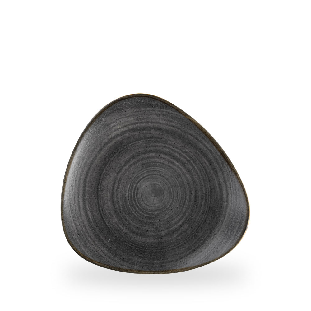 Churchill Stonecast Raw Black Teller Dreieckig 22,9 cm 