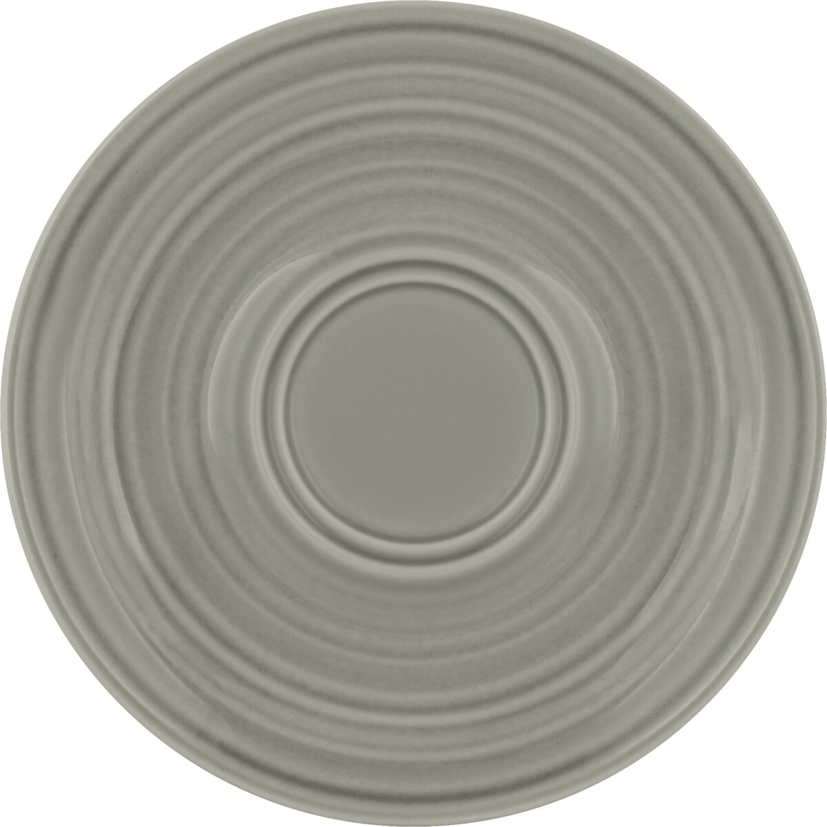Country house - Untertasse rund Doppelspiegel Struktur, GRAY, 16 cm