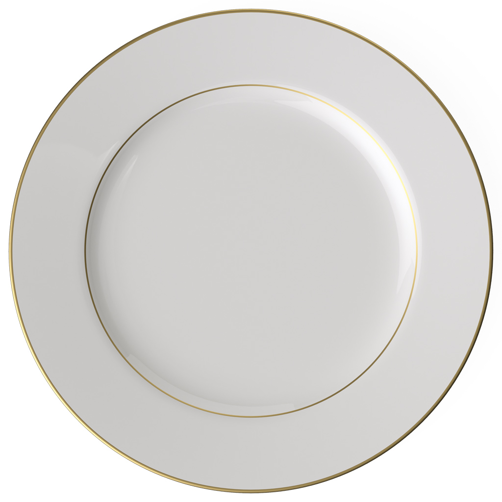 Anmut Gold - Platte rund, flach 347 x 350 x 41 mm