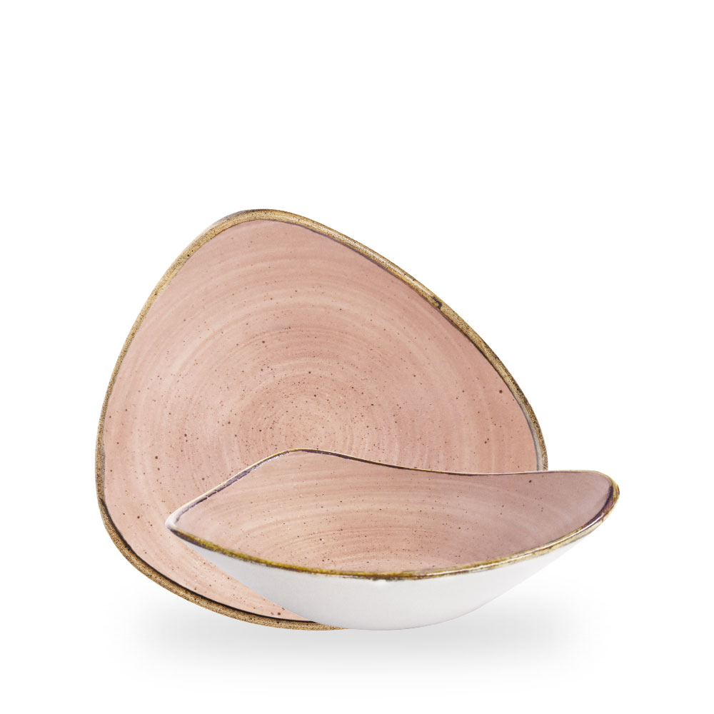 Churchill Stonecast Raw Terracotta Teller Flach Dreieckig 23,5 cm