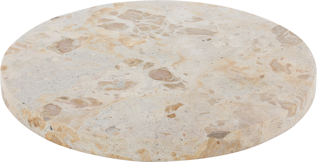 Spotlights - Teller flach rund beige 22cm