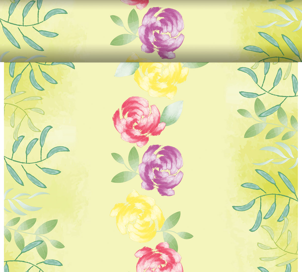 Dunicel Tete a Tete-Tischläufer - Soft Tropics, 0,40 x 24 m, 20 Abschnitte