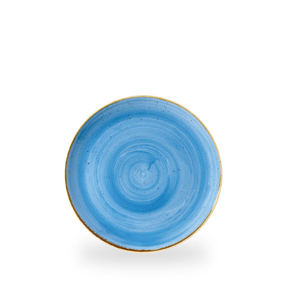 Churchill Stonecast Cornflower Blue Teller Flach Coup 21,7 cm
