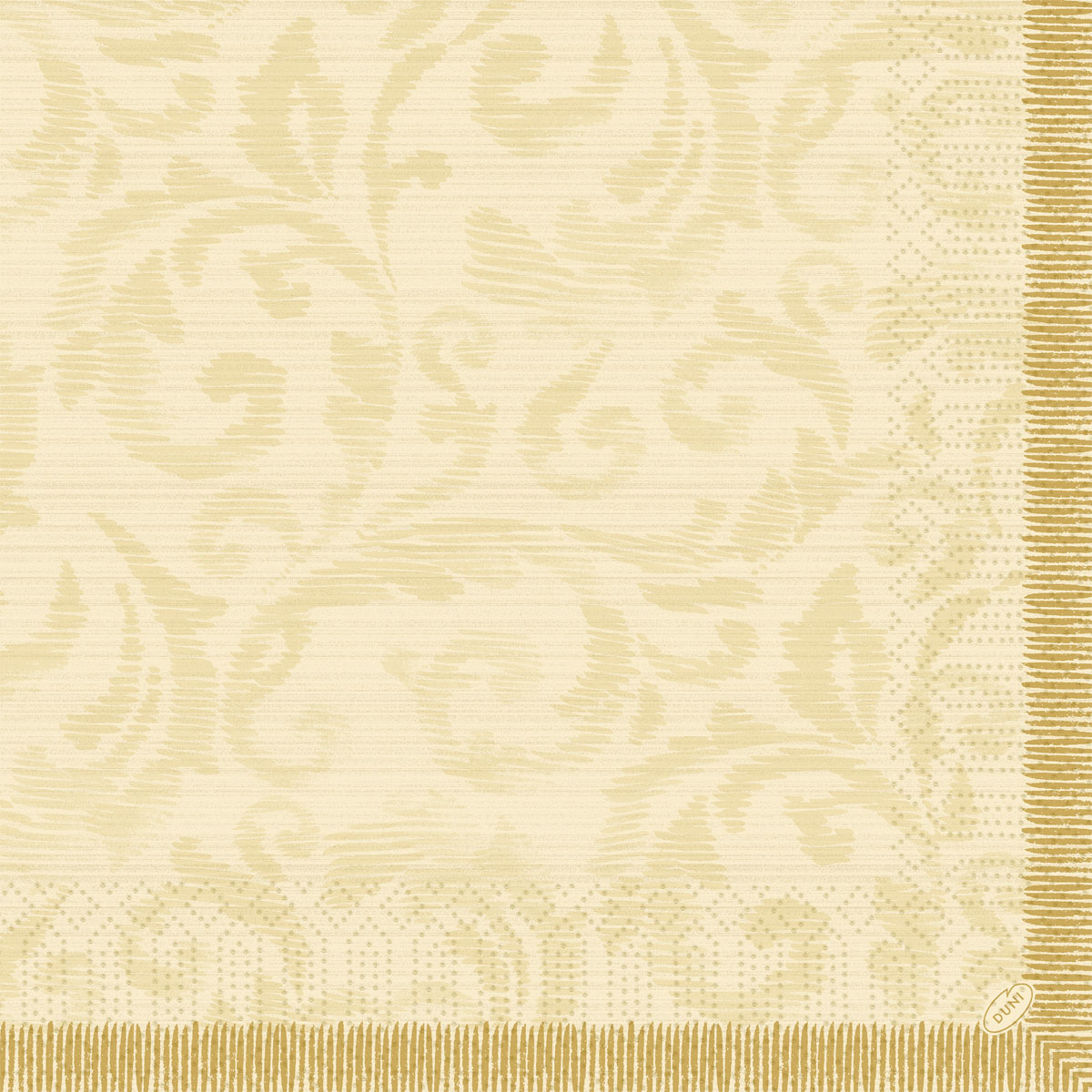 Zelltuchserviette 40 x 40 cm Rich Damast Cream 3-lagig