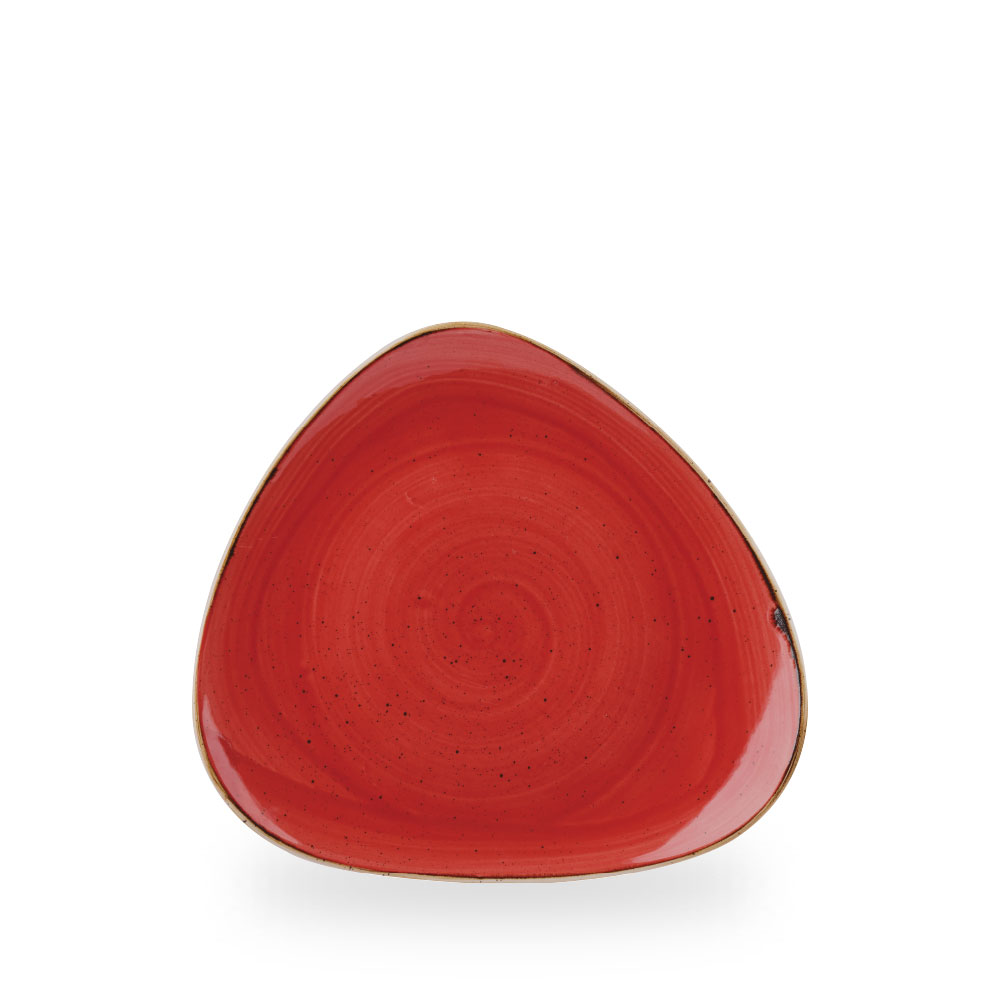 Churchill Stonecast Berry Red Teller Dreieck 22,9 cm