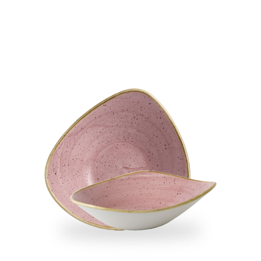 Churchill Stonecast Petal Pink Bowl Dreieck.23,5 cm, 60Cl