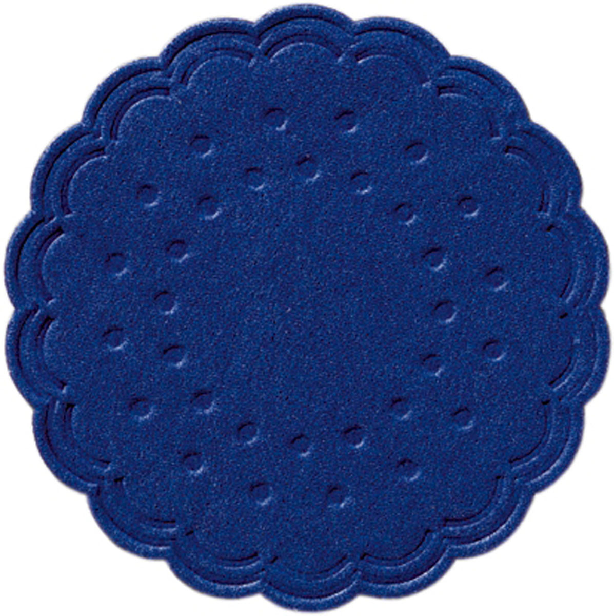 Zelltuch Untersetzer - Coaster, 8-lagig Ø 7,5 cm, dunkelblau