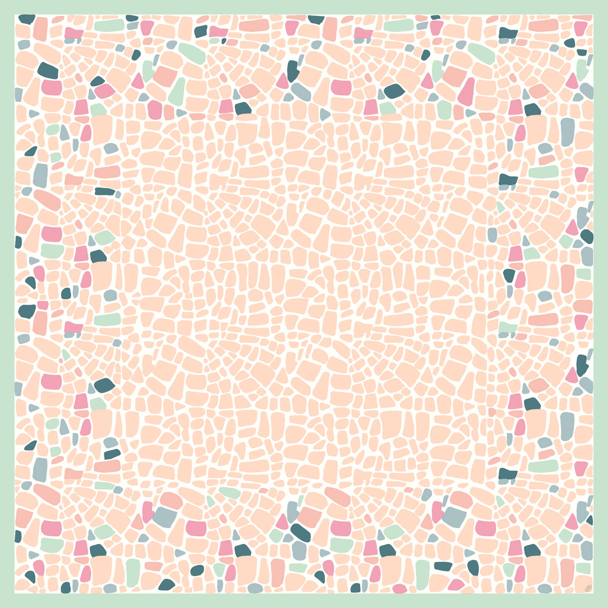 Dunicel- Mitteldecke Ocean Pebbles, 84 x 84 cm