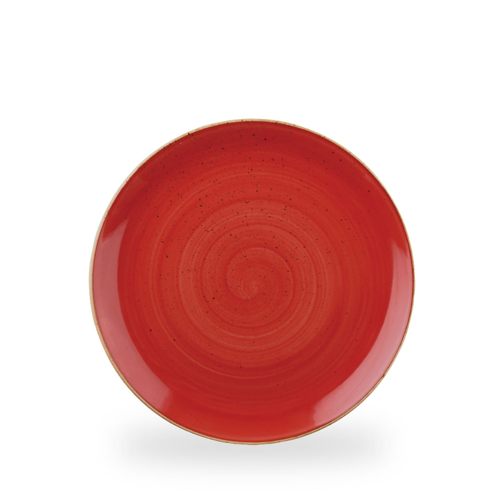 Churchill Stonecast Berry Red Teller Flach Coup 26 cm