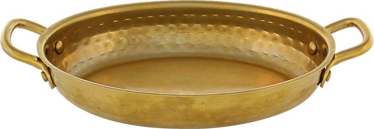 Spotlights - Pfännchen oval gold 19x14cm