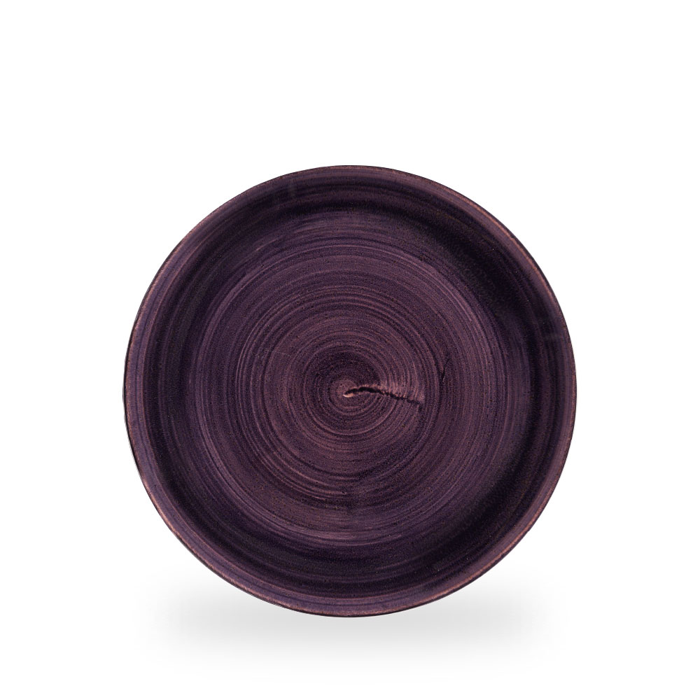 Churchill Stonecast Patina Deep Purple Teller Flach Coup 26 cm