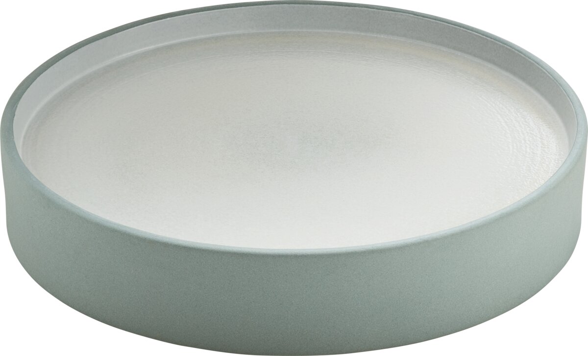 2in1 Grau-Weiß - Teller flach, tief rund, 24 cm