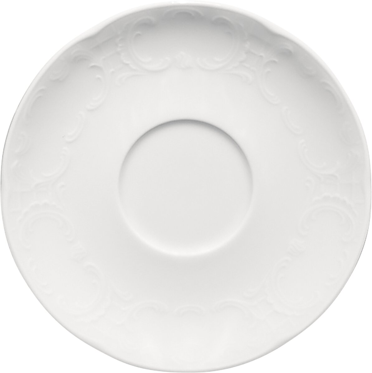 Mozart - Kombi-Untertasse rund Relief, 16 cm