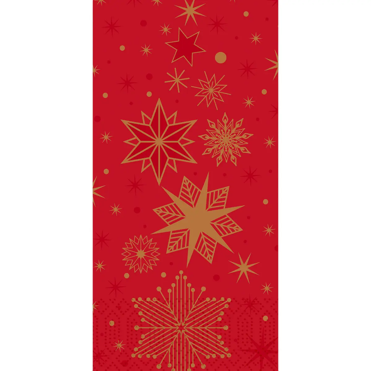Zelltuchservietten - Stargazing Red, 40 x 40 cm, 3-lagig, 1/8-Falz