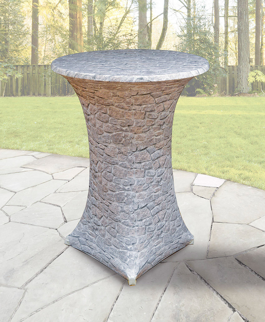 Stehtischhusse Motiv Stein