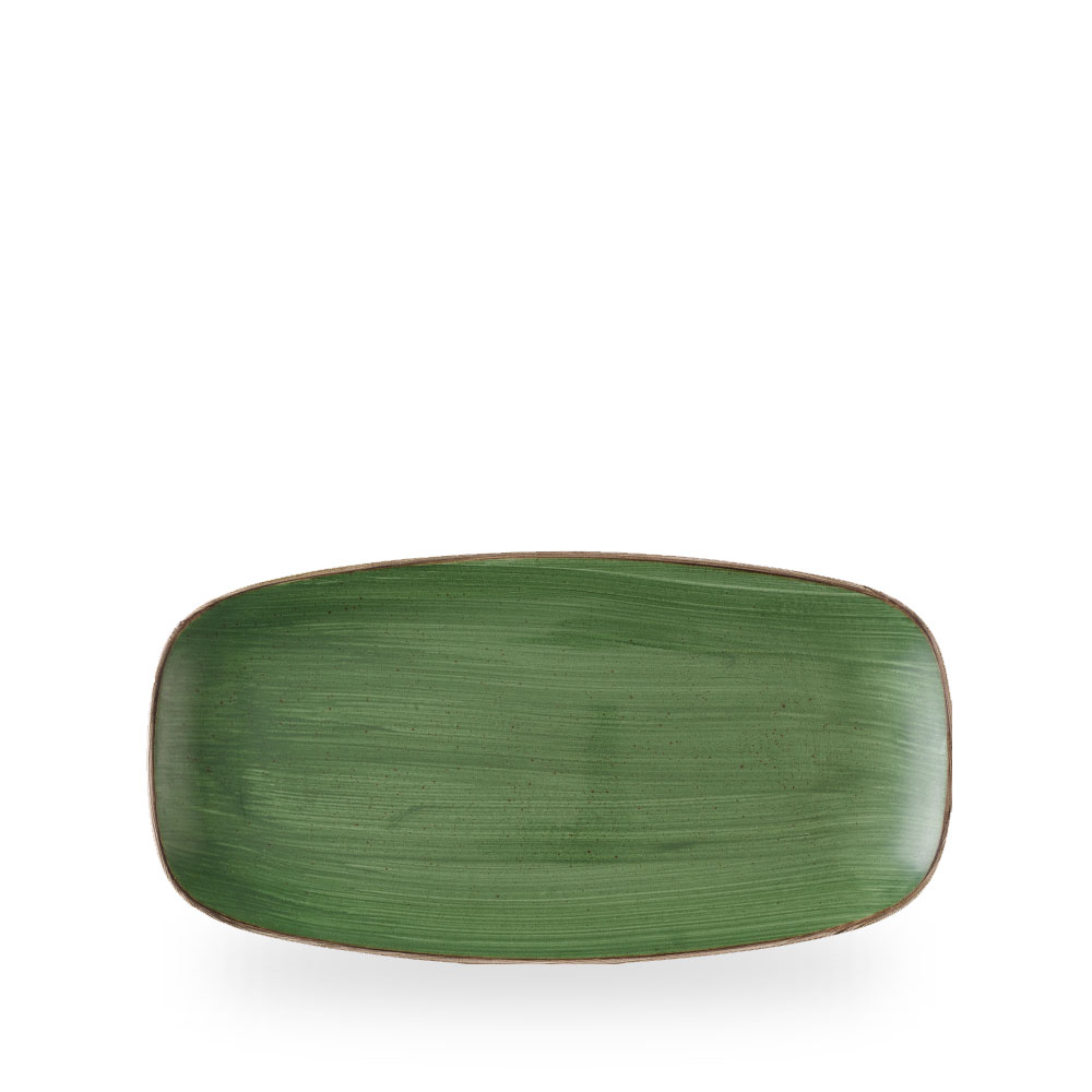 Churchill Stonecast Sorrel Green Platte Oblong Rechteckig 29,8 x 15,3 cm