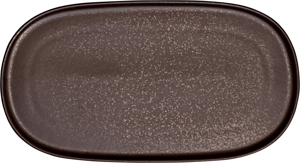 Nivo Mokka - Platte flach coup 34 x 19 cm