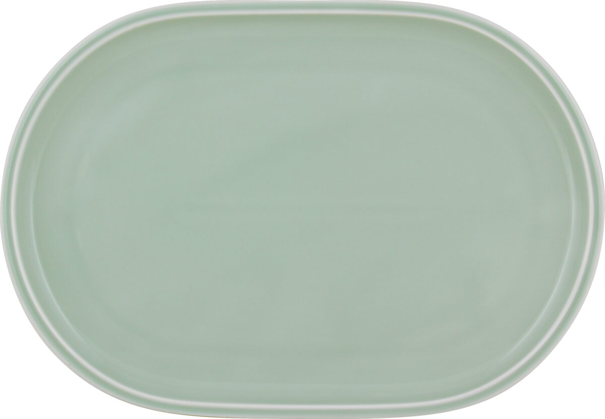 Shiro Glaze Frost - Platte oval coup, 36 x 24 cm