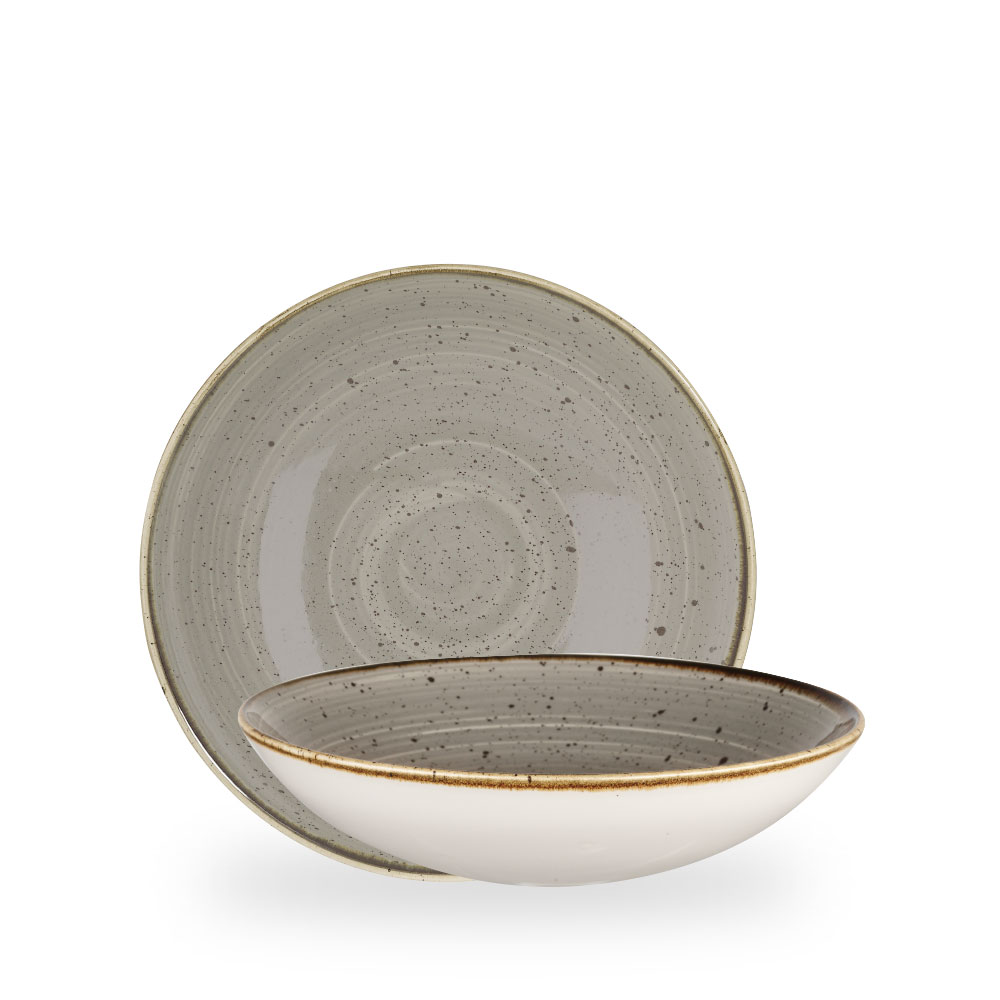 Churchill Stonecast Grey Schale Tief Coup 24,8 cm