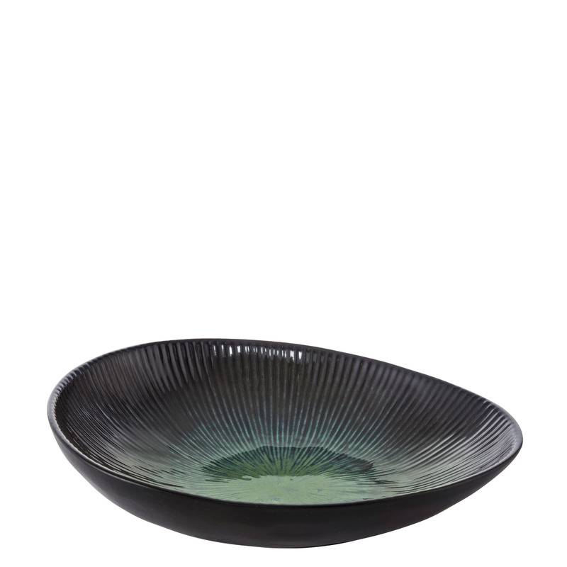 Style Lights - Schale coup oval DEEP OCEAN grün 26 x 23 cm