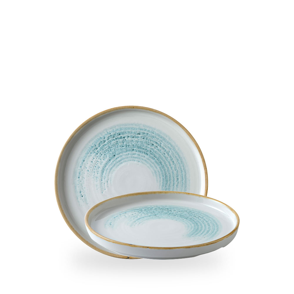 Churchill Studio Prints Homespun Accents Aquamarine Teller Flach Coup 26 cm