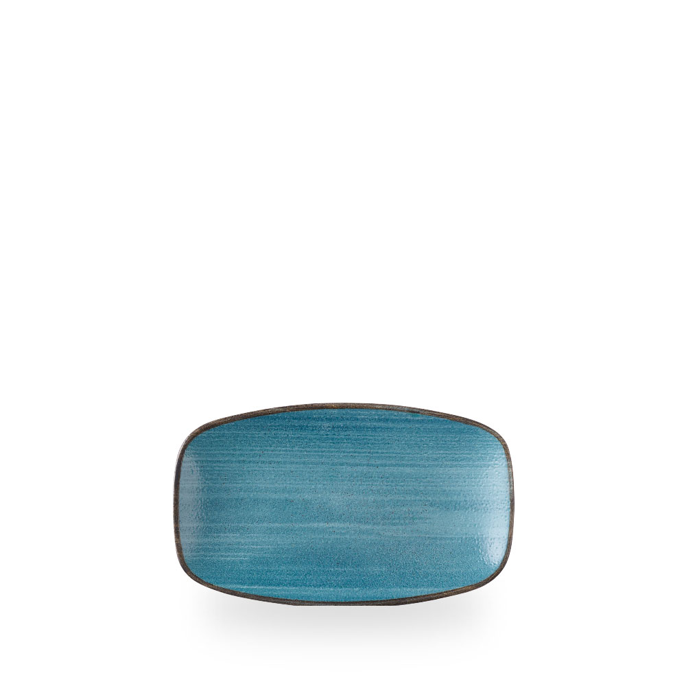 Churchill Stonecast Raw Teal Platte Oblong Rechteckig 20 x 12,1 cm