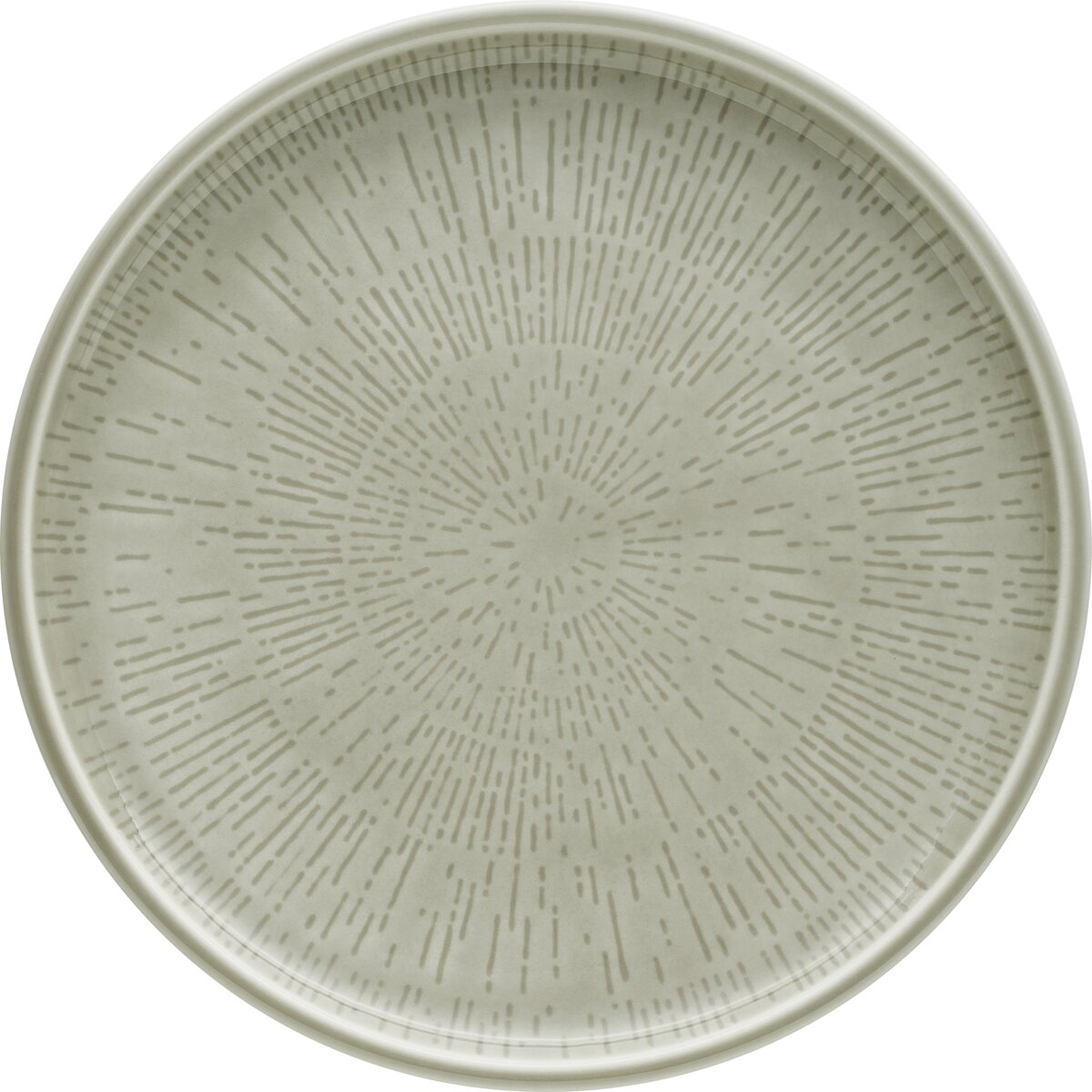 Shiro Glaze Steam - Teller flach rund coup Struktur, 21 cm
