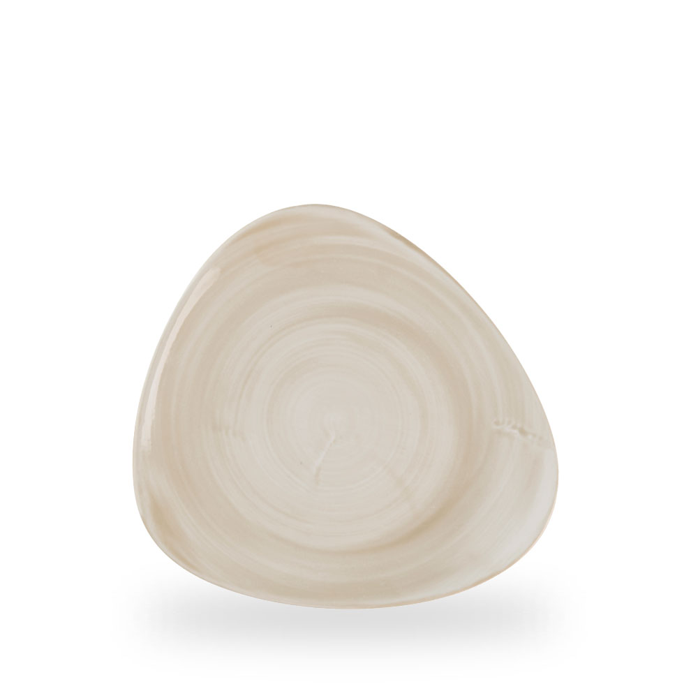 Churchill Stonecast Canvas Natural Teller Flach Dreieckig 22,9 cm