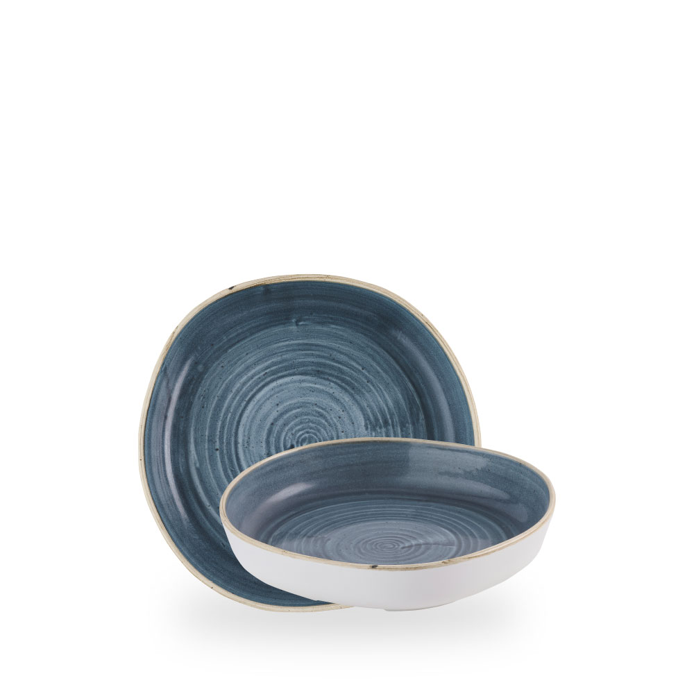 Churchill Stonecast Blueberry Teller Tief Mit Steilrand Organic 20 cm