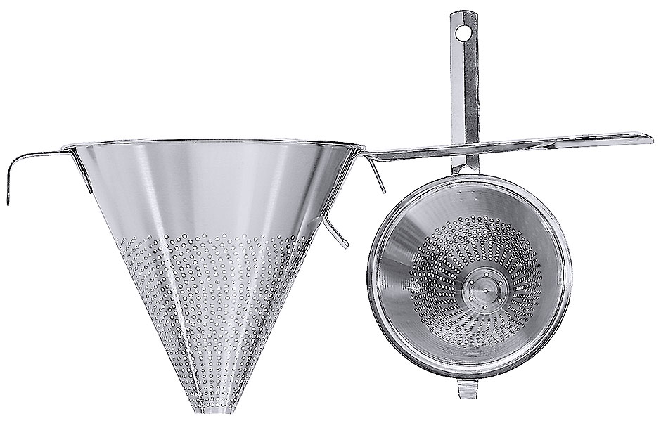 Spitzsieb mit Flachgriff, 12 cm