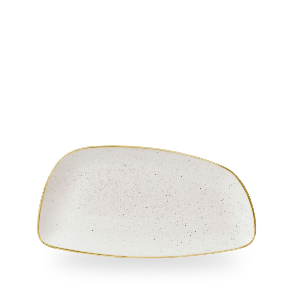Churchill Stonecast Barley White Chefs Geo Platte 30 x 15.5 cm