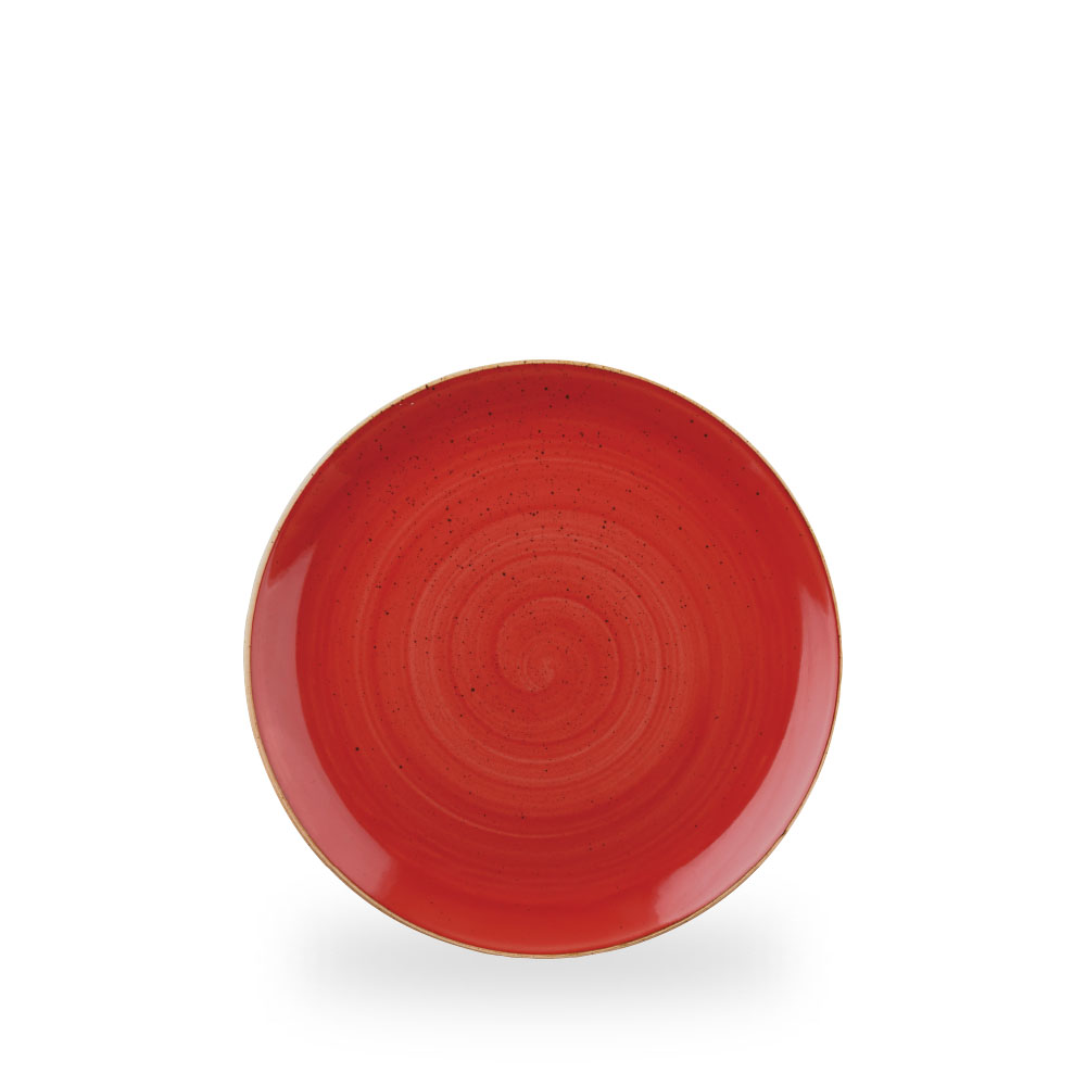 Churchill Stonecast Berry Red Teller Flach Coup 21,7 cm